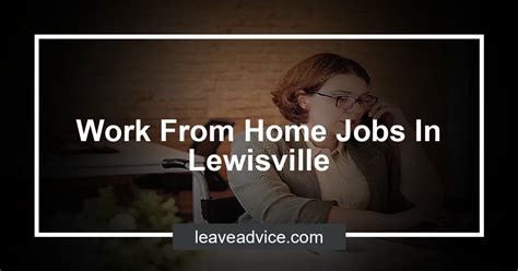There are over 13,224 part time careers <b>in lewisville, tx</b> waiting for you to. . Jobs in lewisville